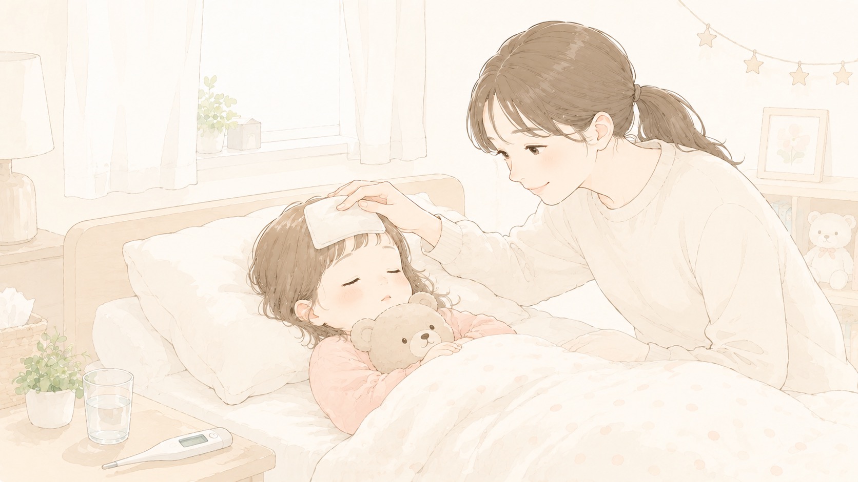 病児保育のイメージイラスト