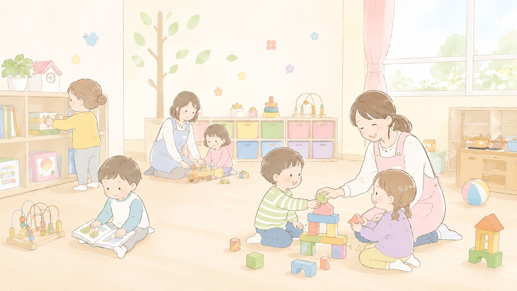 一時保育のイメージイラスト