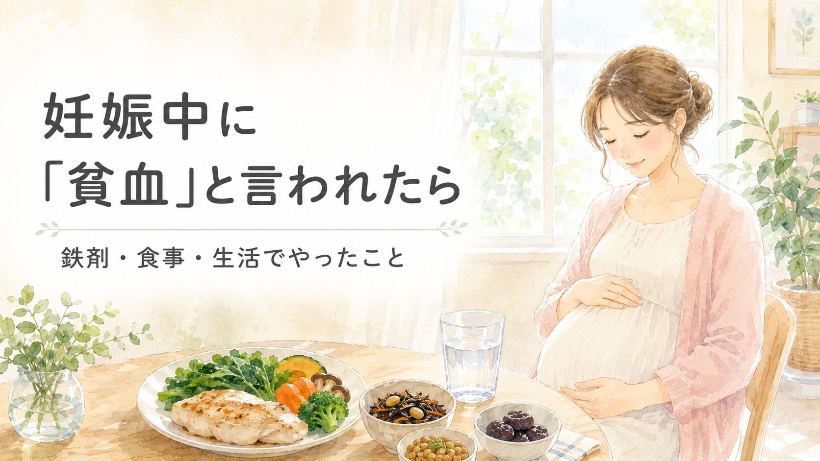 妊娠中に貧血と言われたら｜鉄剤・食事・生活でやったこと