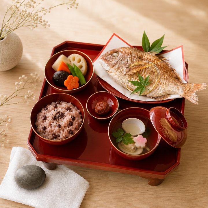 お食い初めのお祝い膳
